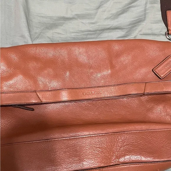 Rare Men’s Coach Vintage Leather Crossbody Messenger Bag Brown F71340